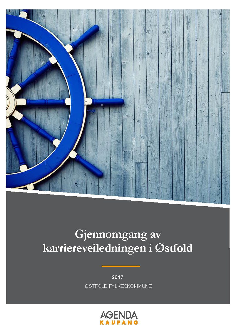 Forside Rapport_Østfold fk_Gjennomgang av karriereveiledningen i Østfold_AK