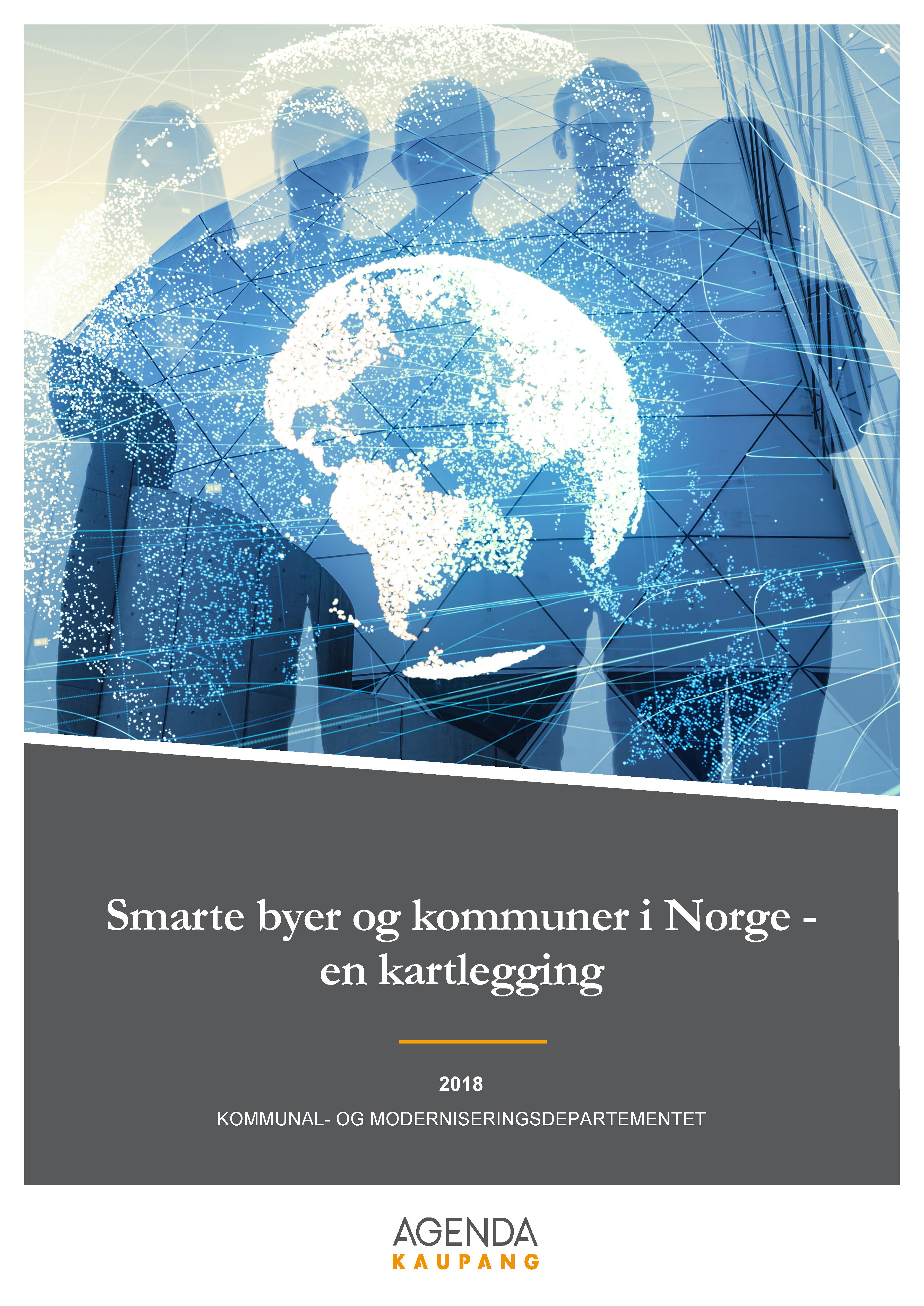 Forside_Rapport_KMD_Smarte byer og kommuner i Norge - en kartlegging_AK