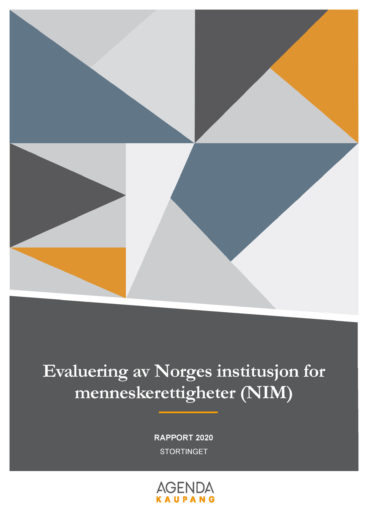 Evaluering av Norges institusjon for menneskerettigheter (NIM)