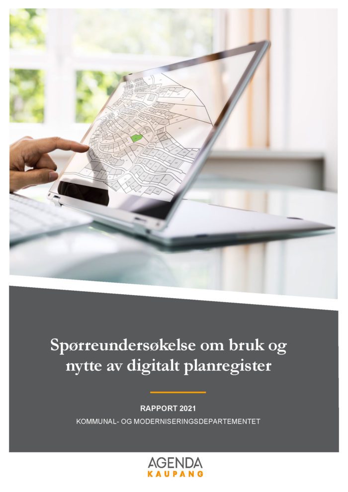 Forside Rapport KMD Digitalt planregister AK