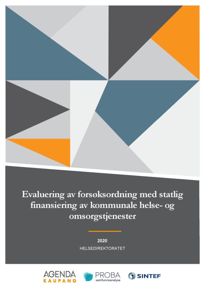 Evaluering av forsøksordning med statlig finansiering av kommunale helse- og omsorgstjenester – hovedrapport nr. 5